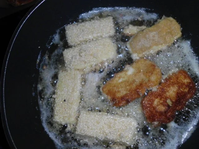 Käse paniert in Sesam,  Hähnchenbrustfilet, Zaziki, Schafskäse und co. - Rezept - Bild Nr. 14