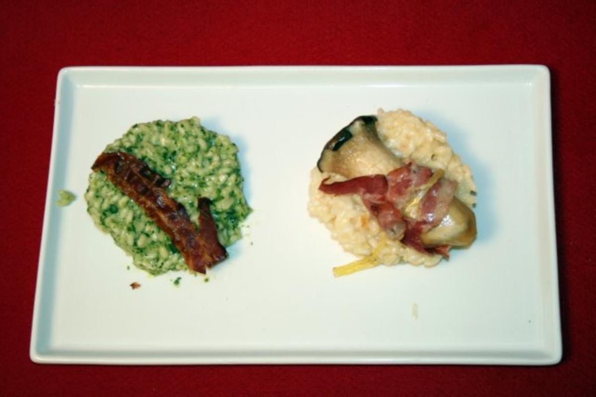 Reis grünweiß – Zweierlei Risotto - Rezept - kochbar.de
