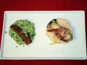 Reis grünweiß – Zweierlei Risotto - Rezept