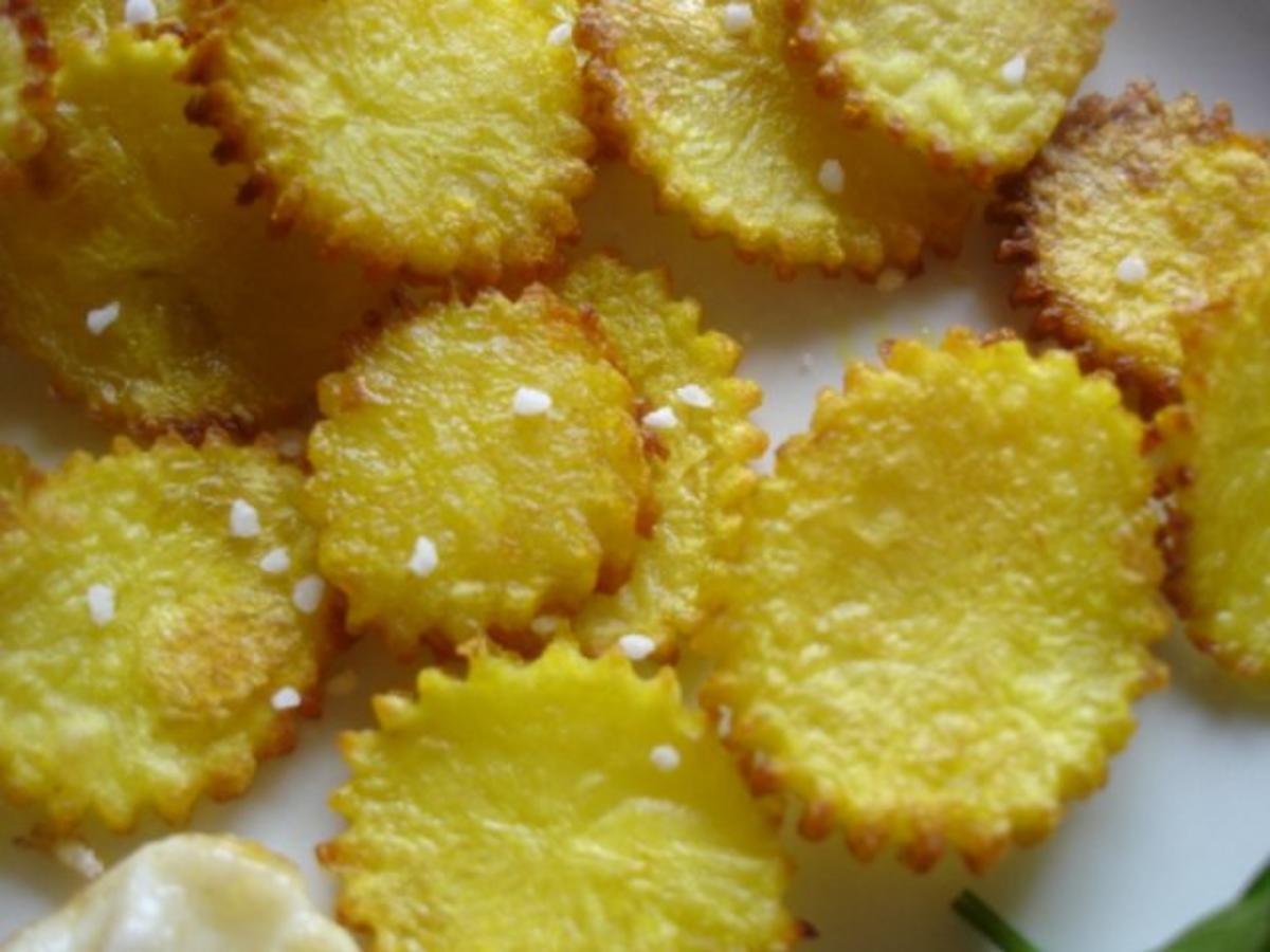 Kartoffelblüten mit Spiegelei und Radisalat - Rezept - Bild Nr. 12