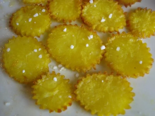 Kartoffelblüten mit Spiegelei und Radisalat - Rezept - Bild Nr. 13