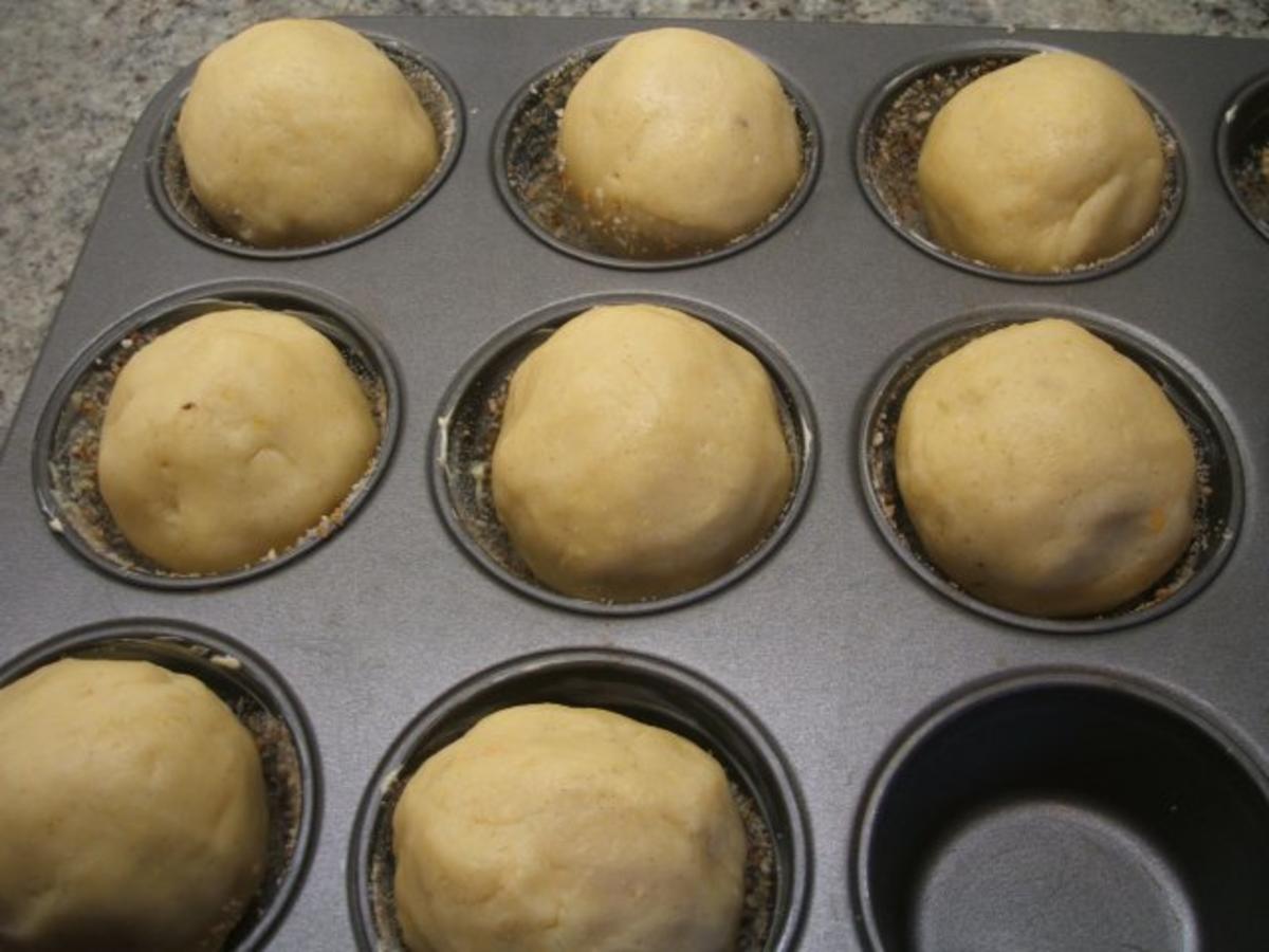 Backen: Muffins aus Mürbteig mit fruchtiger Füllung - Rezept - Bild Nr. 8