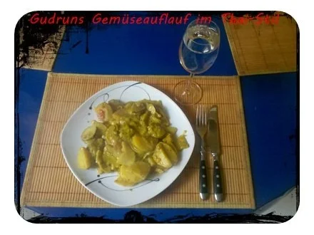 Rezept: Vegetarisch: Gemüseauflauf im Thai-Stil Bild Nr. 10 Vegetarisch: Gemüseauflauf im Thai-Stil - Rezept - Bild Nr. 10