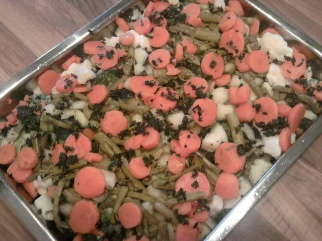 Rezept: Beilage: Trappers Gemüsekisten-Auflauf Bild Nr. 3 Beilage: Trappers Gemüsekisten-Auflauf - Rezept - Bild Nr. 3