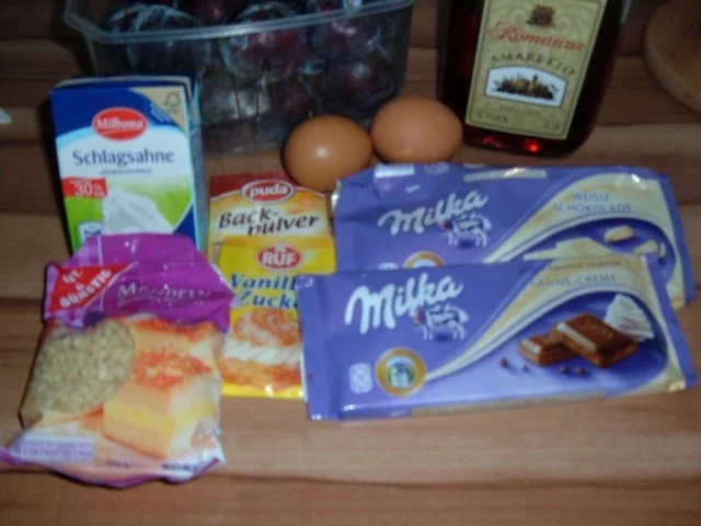 Kuchen : Pflaumen mit Amaretto und Schoki - Rezept - Bild Nr. 2