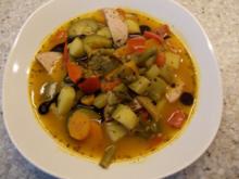 Bunte Gemüsesuppe mit Fleischwurst - Rezept