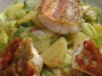 Zanderfilet in der Speckkruste - Rezept