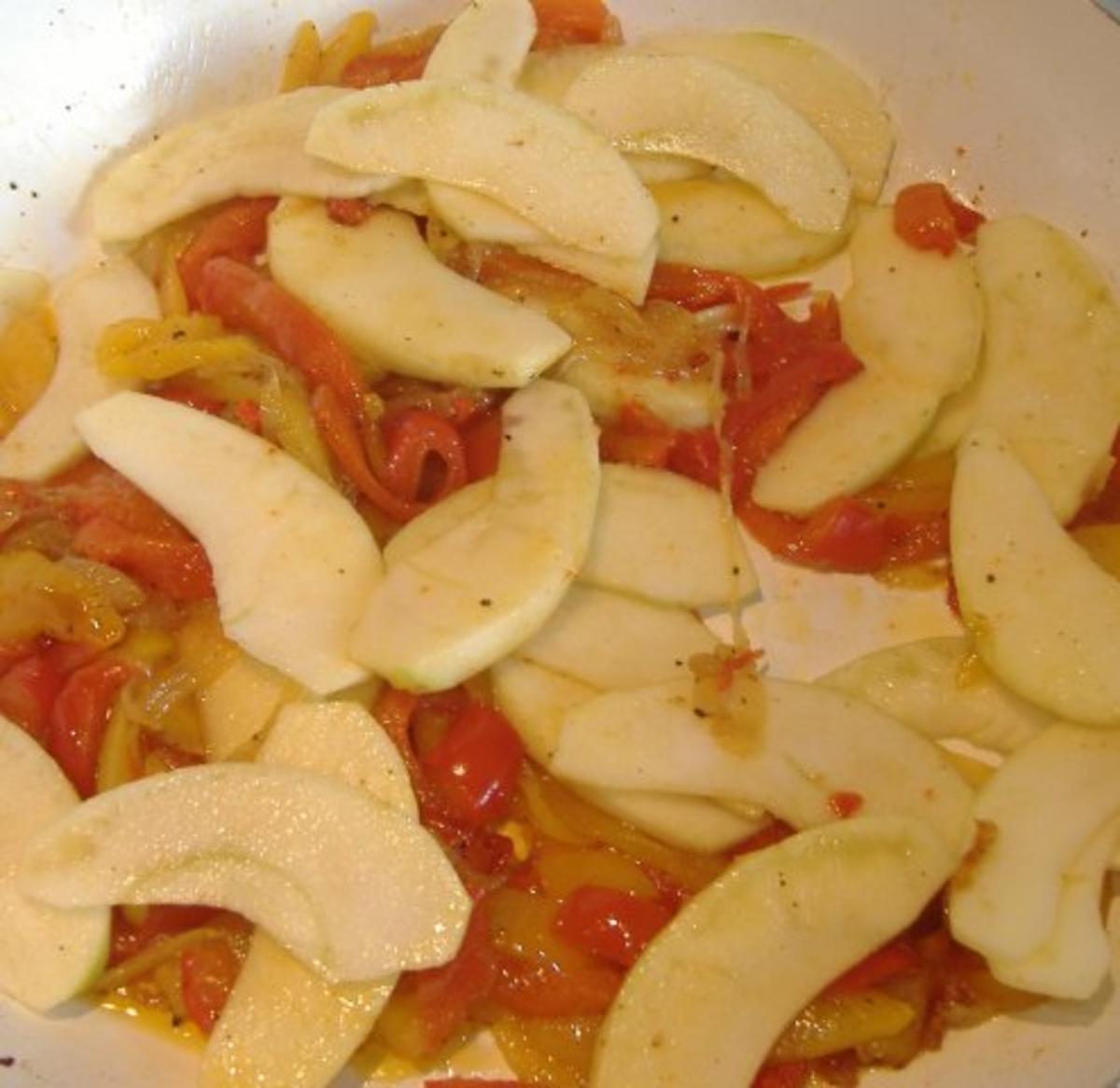 Schweinefilet mit Apfel-Paprika-Gemüse - Rezept - Bild Nr. 4