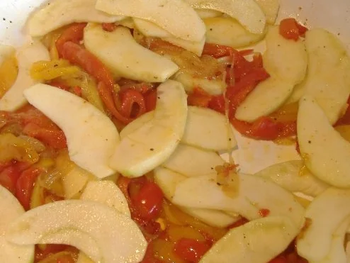 Schweinefilet mit Apfel-Paprika-Gemüse - Rezept - Bild Nr. 4