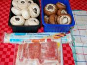 Champignon mit Schinken gewickelt in Blätterteig - Rezept