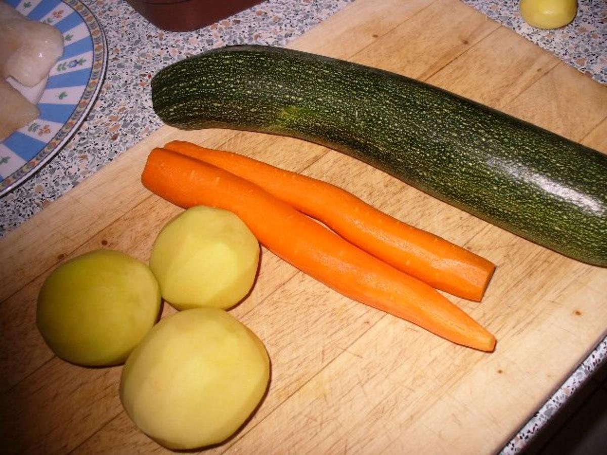 gedünstetes Zanderfilet auf Zucchini-Rösti - Rezept - Bild Nr. 2