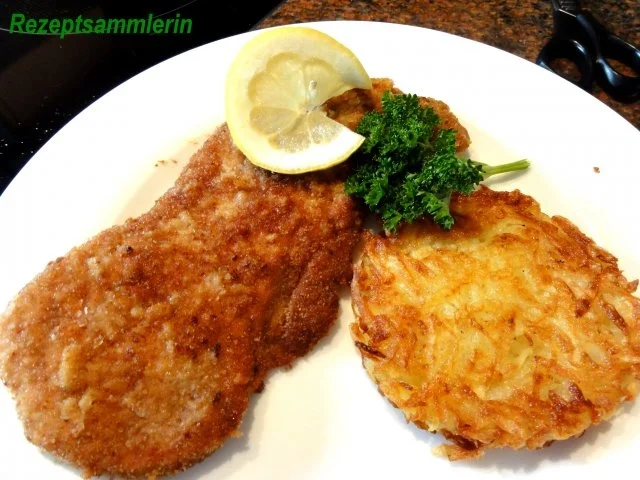 Fleisch:    SCHWEINESCHNITZEL zu Rösti`s - Rezept