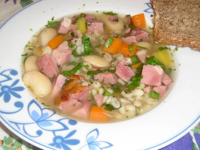 Kärntner Hamatle Ritschert ( Rollgerste) - Rezept