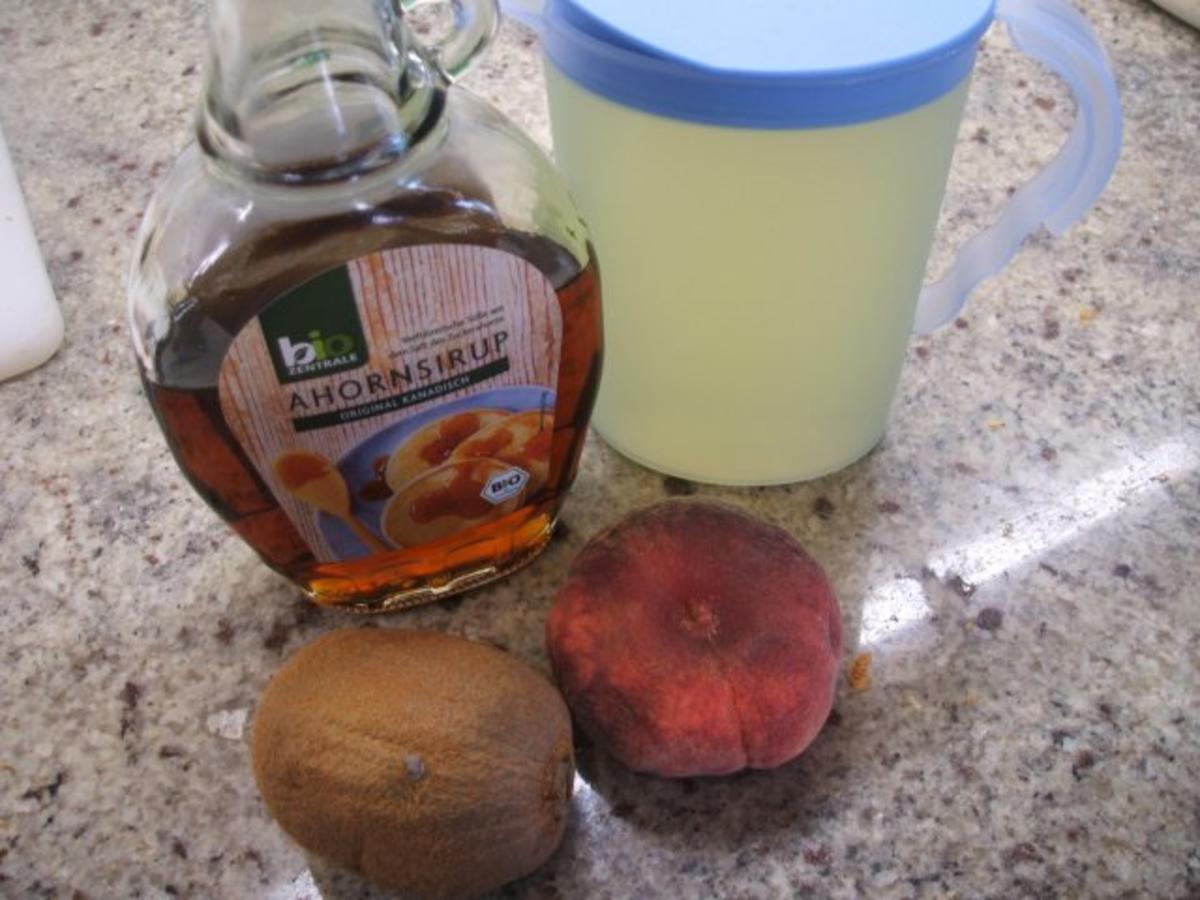 Getränke: Schönheitstrunk mit Kiwi und Pfirsich - Rezept - Bild Nr. 2