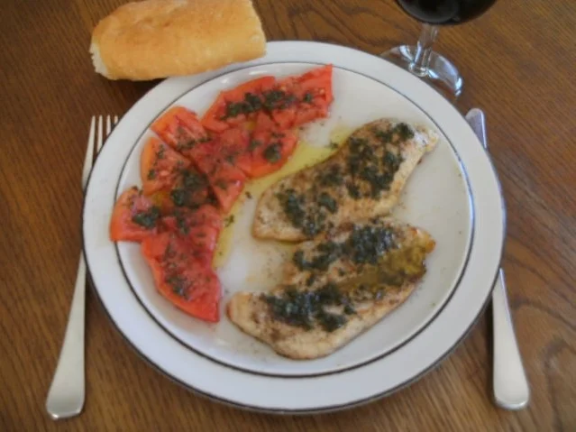 Fleisch: Hähnchenbrust, griech. Art - Rezept