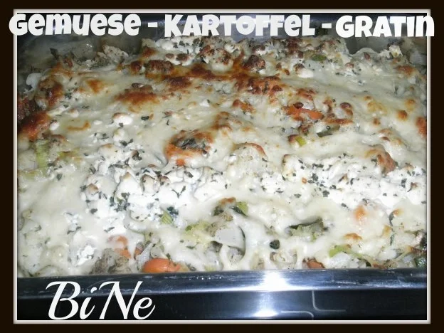 Rezept: BiNe` S GEMUESE - KARTOFFEL - GRATIN BiNe` S GEMUESE - KARTOFFEL - GRATIN - Rezept