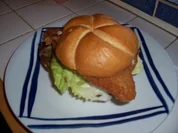 Fisch-Burger einwenig umgeändert - Rezept