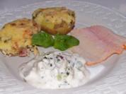 Ofenkartoffeln mit Meerrettichkäse und Serranoschinken - Rezept