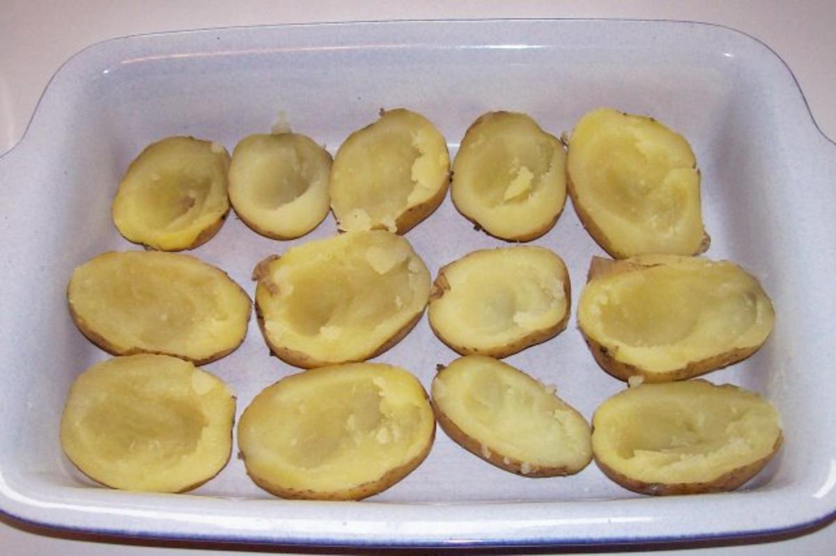 Ofenkartoffeln mit Meerrettichkäse und Serranoschinken - Rezept - Bild Nr. 2