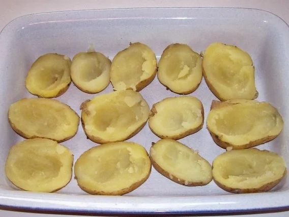 Ofenkartoffeln mit Meerrettichkäse und Serranoschinken - Rezept - Bild Nr. 2