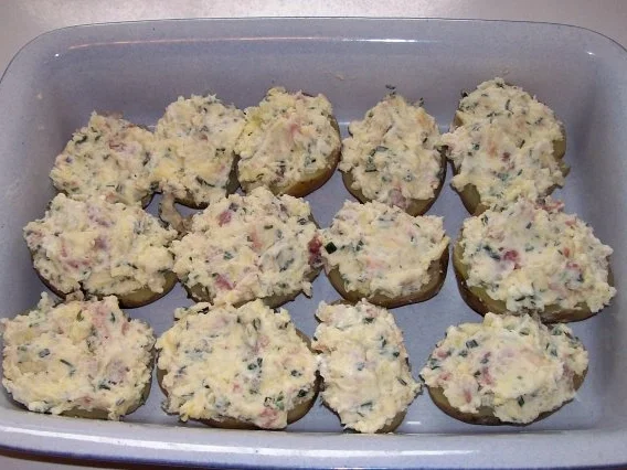 Ofenkartoffeln mit Meerrettichkäse und Serranoschinken - Rezept - Bild Nr. 5