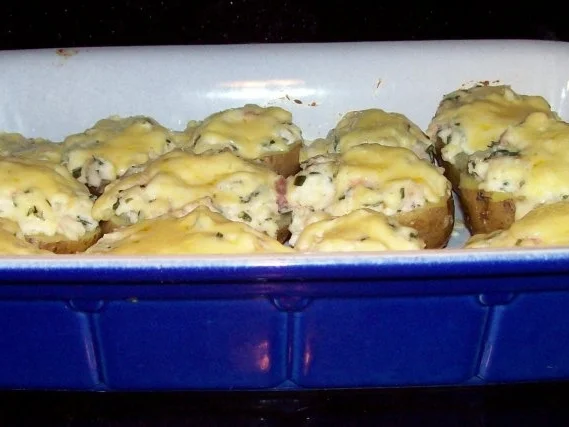 Ofenkartoffeln mit Meerrettichkäse und Serranoschinken - Rezept - Bild Nr. 7