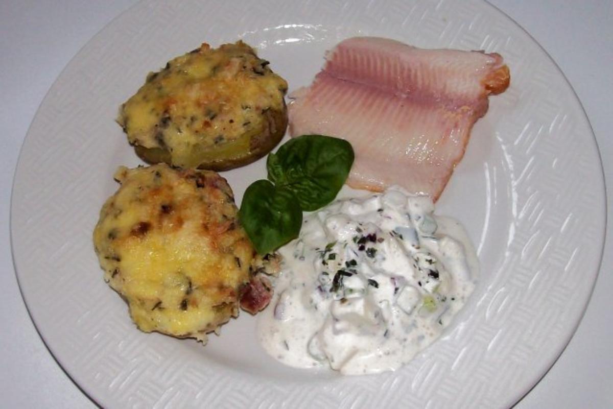 Ofenkartoffeln mit Meerrettichkäse und Serranoschinken - Rezept - Bild Nr. 9