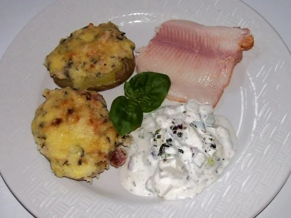 Ofenkartoffeln mit Meerrettichkäse und Serranoschinken - Rezept - Bild Nr. 9