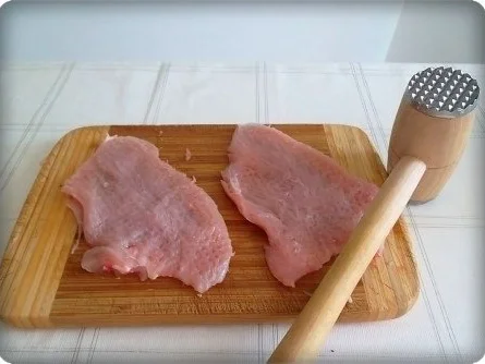 Putenschnitzel mit Champignonsauce und Kartoffelklöße dazu - Rezept - Bild Nr. 3
