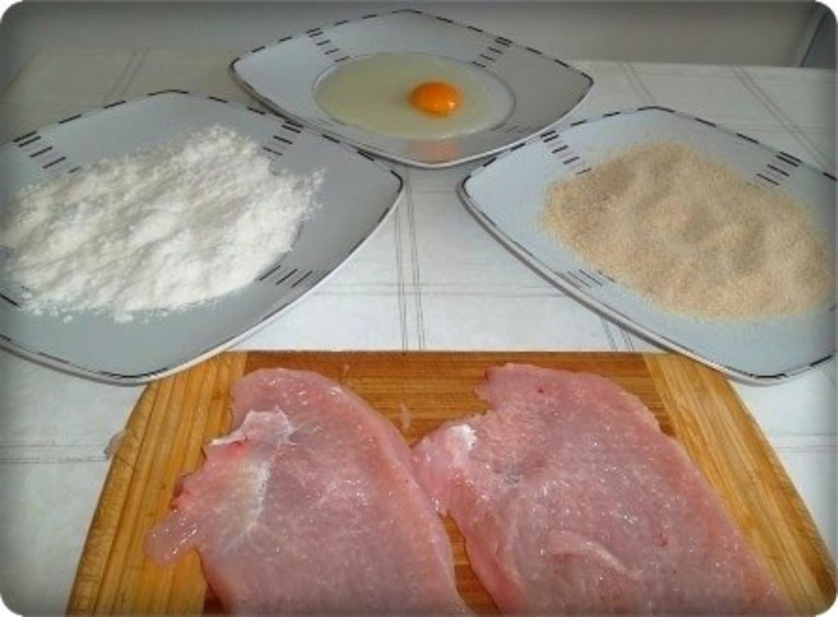 Putenschnitzel mit Champignonsauce und Kartoffelklöße dazu - Rezept - Bild Nr. 4