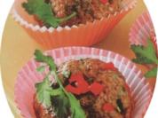 Muffin aus Hackfleisch und Paprika - Rezept