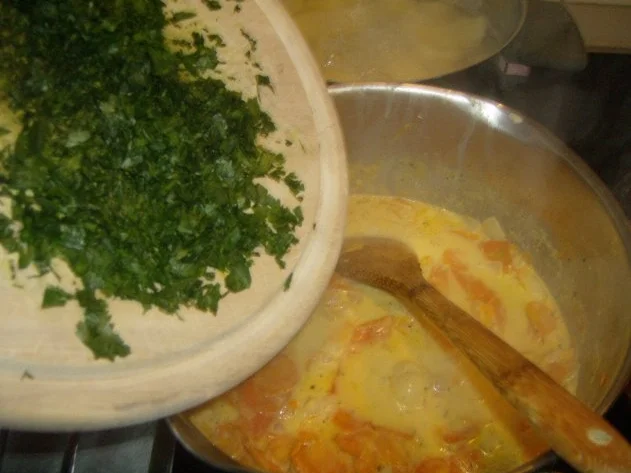 Rezept: Hähnchenschnitzel mit Karottengemüse und Salzkartoffeln Bild Nr. 9 Hähnchenschnitzel mit Karottengemüse und Salzkartoffeln - Rezept - Bild Nr. 9