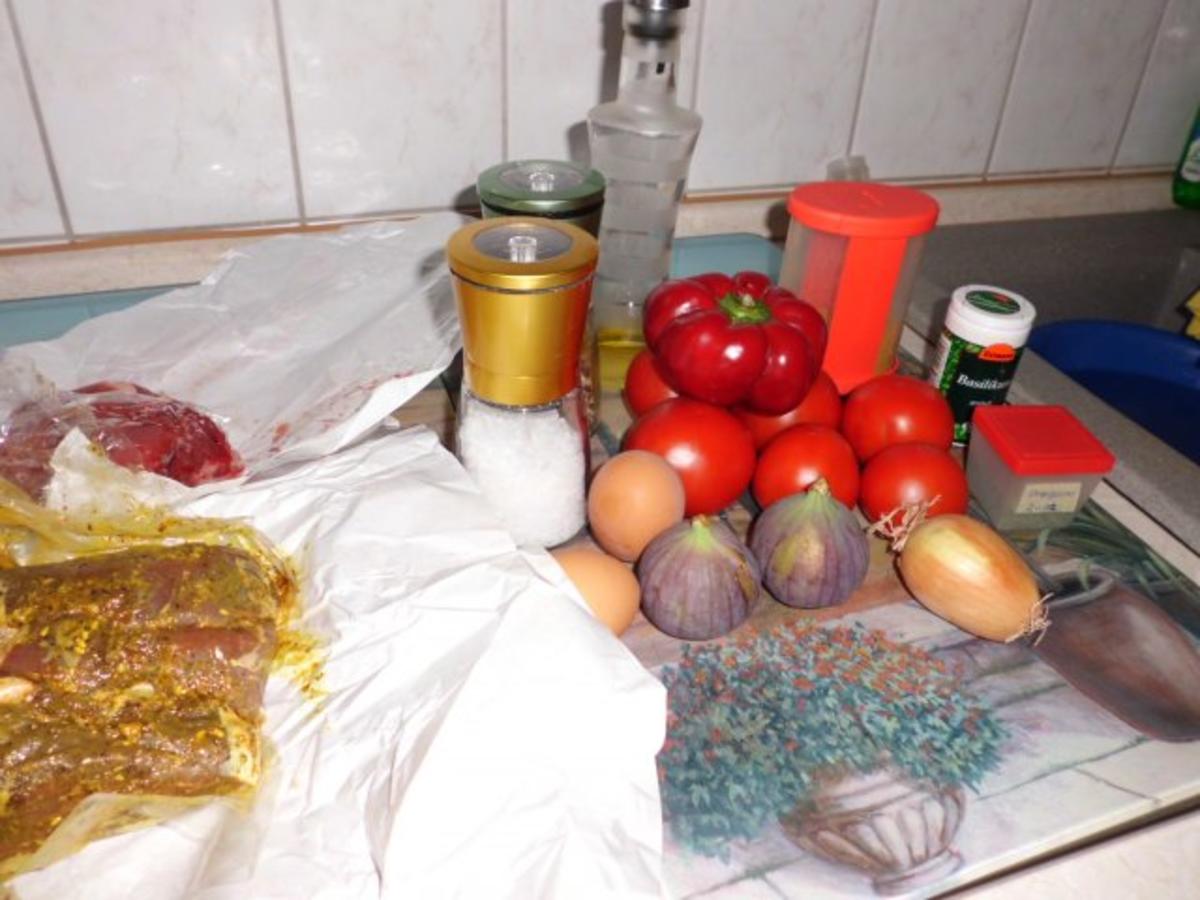 Fleisch, Rind: Rindersteak mit Tomaten-Feigen-Salsa und Zitronen-Ingwer-Ofenkarfoffeln - Rezept - Bild Nr. 2