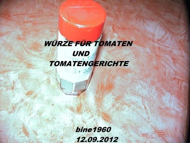 WÜRZE  FÜR  TOMATEN  UND  TOMATENGERICHTE - Rezept