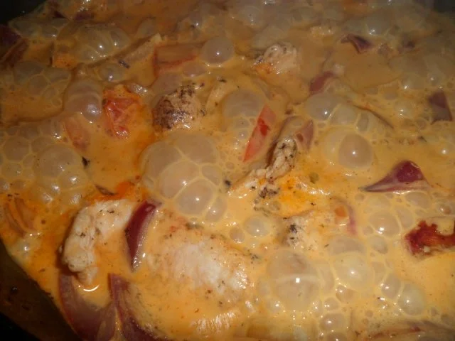 Zwiebel Geschnetzeltes Liptauer Art - Rezept - Bild Nr. 2