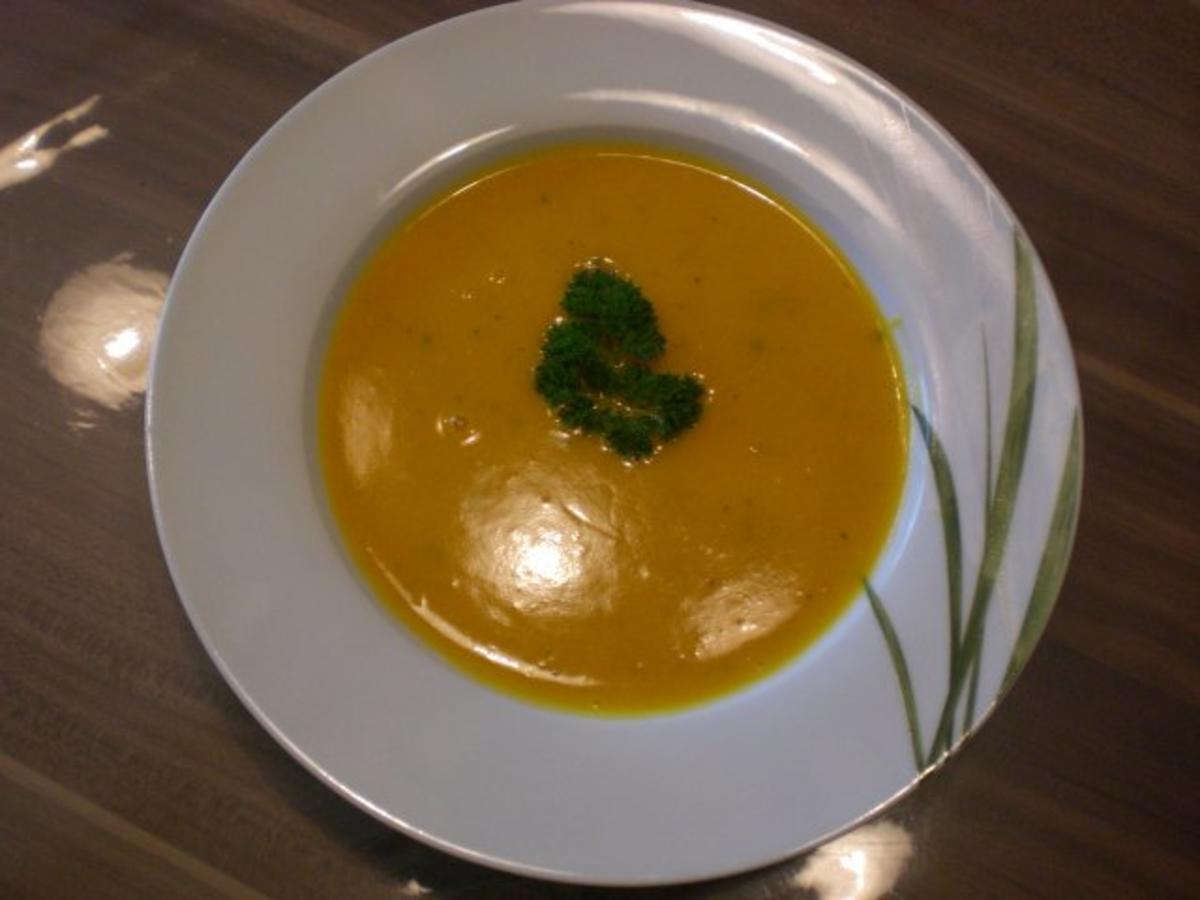 Kürbis-Zucchini-Suppe - Rezept mit Bild - kochbar.de