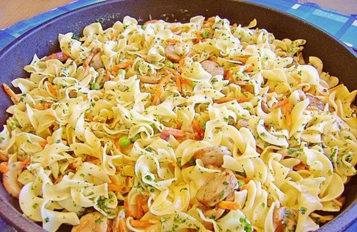 Nudelpfanne Oberlecker ( geht auch als Vegetarisch Variante ) - Rezept ...