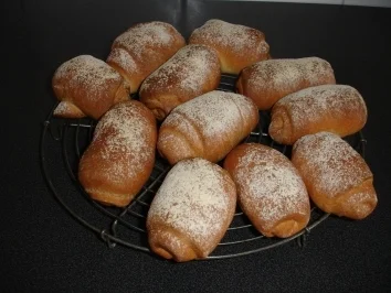 gerollte Brötchen - Rezept