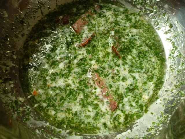 Rezept: "Fast" perfekte marinierte NT Lammlachse mit Wildkräuterkruste Bild Nr. 9 "Fast" perfekte marinierte NT Lammlachse mit Wildkräuterkruste - Rezept - Bild Nr. 9