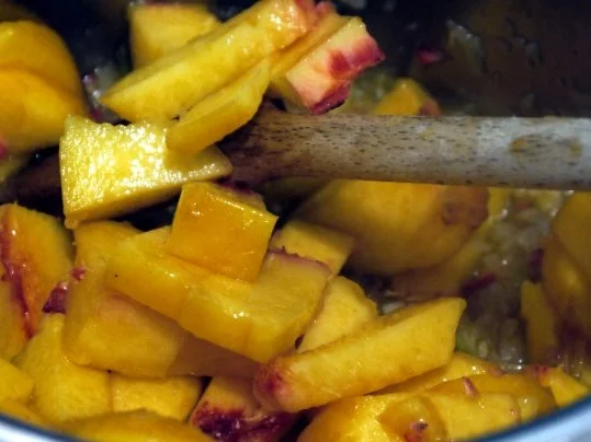 Spaghetti mit Tomaten-Pfirsich-Sauce - Rezept - Bild Nr. 6