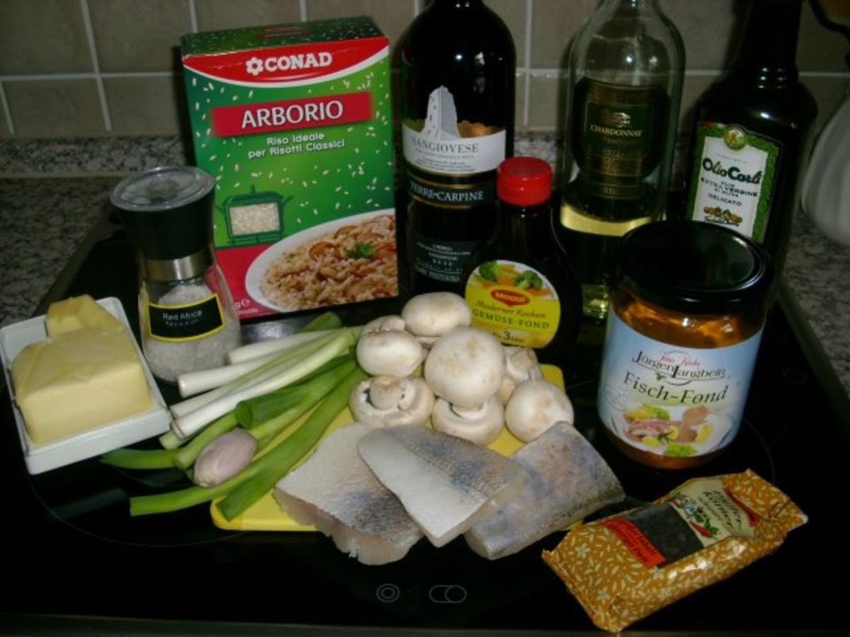 Zander auf Lauchrisotto mit Rotwein Butter Soße - einfach - von Tolotika