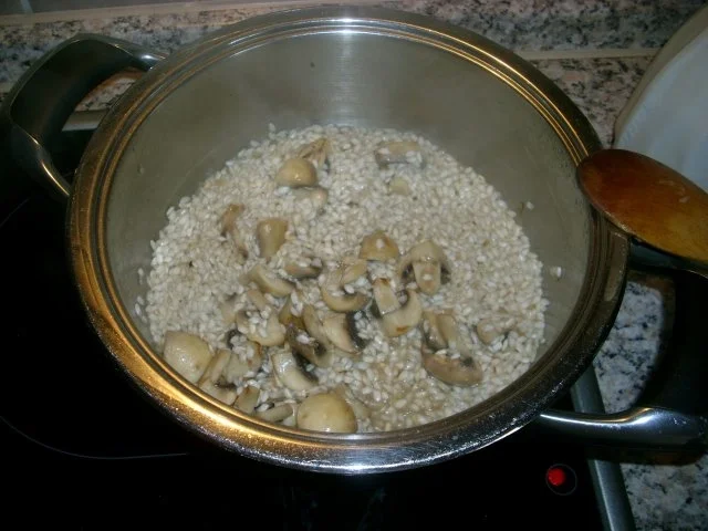 Rezept: Zander auf Lauchrisotto mit Rotwein-Butter-Soße Bild Nr. 6 Zander auf Lauchrisotto mit Rotwein-Butter-Soße - Rezept - Bild Nr. 6