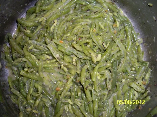 grünes bohnengemüse - Rezept