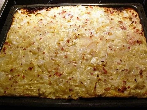 Einfacher Zwiebelkuchen - Rezept