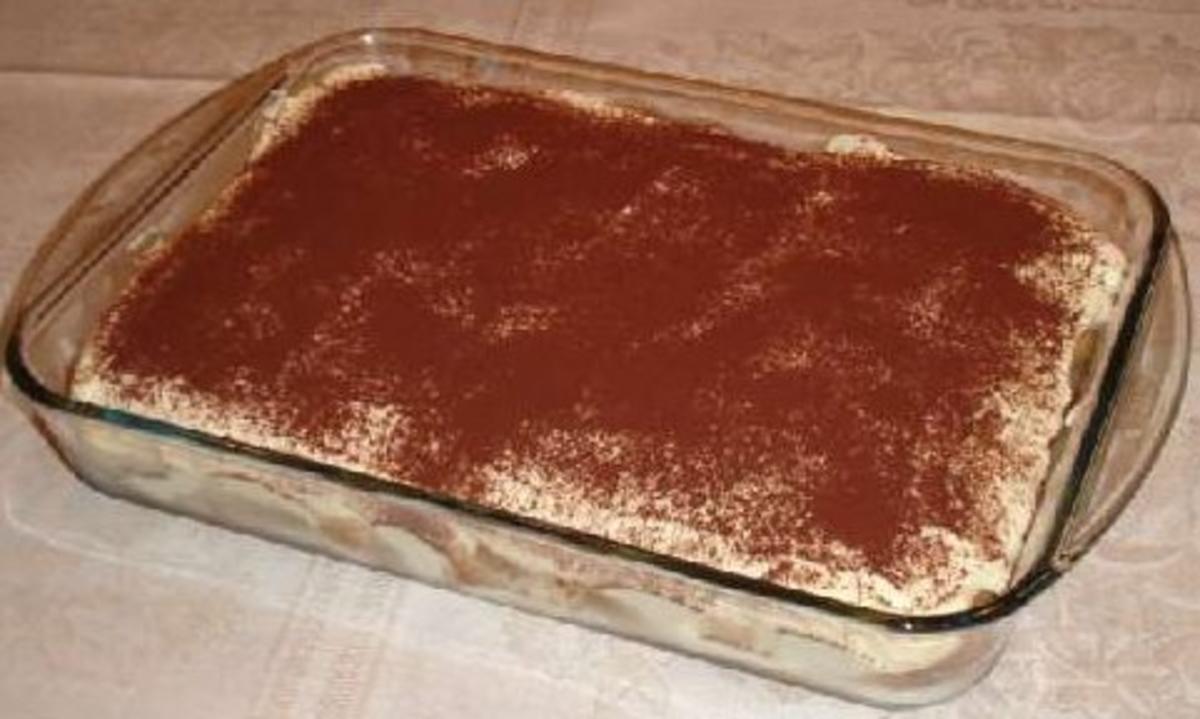 Tiramisu mit Puderzucker und Eigelb - Rezept mit Bild - kochbar.de