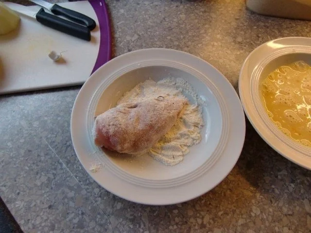 Rezept: Hähnchen Cordon Bleu mit Kartoffel-Kohlrabi-Gratin à la Heiko Bild Nr. 6 Hähnchen Cordon Bleu mit Kartoffel-Kohlrabi-Gratin à la Heiko - Rezept - Bild Nr. 6