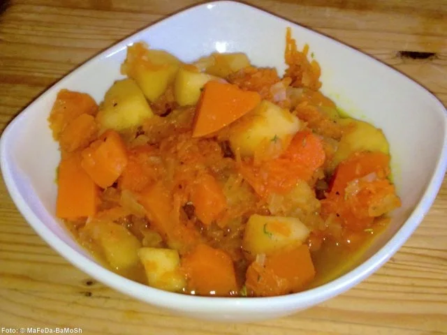 Rezept: Kürbis-Apfel-Gemüse Kürbis-Apfel-Gemüse - Rezept