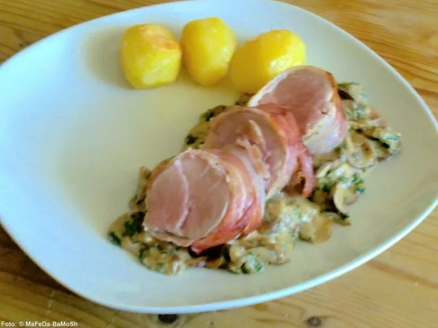 Rezept: Schweinefilet "Hubertus" Bild Nr. 2 Schweinefilet "Hubertus" - Rezept - Bild Nr. 2