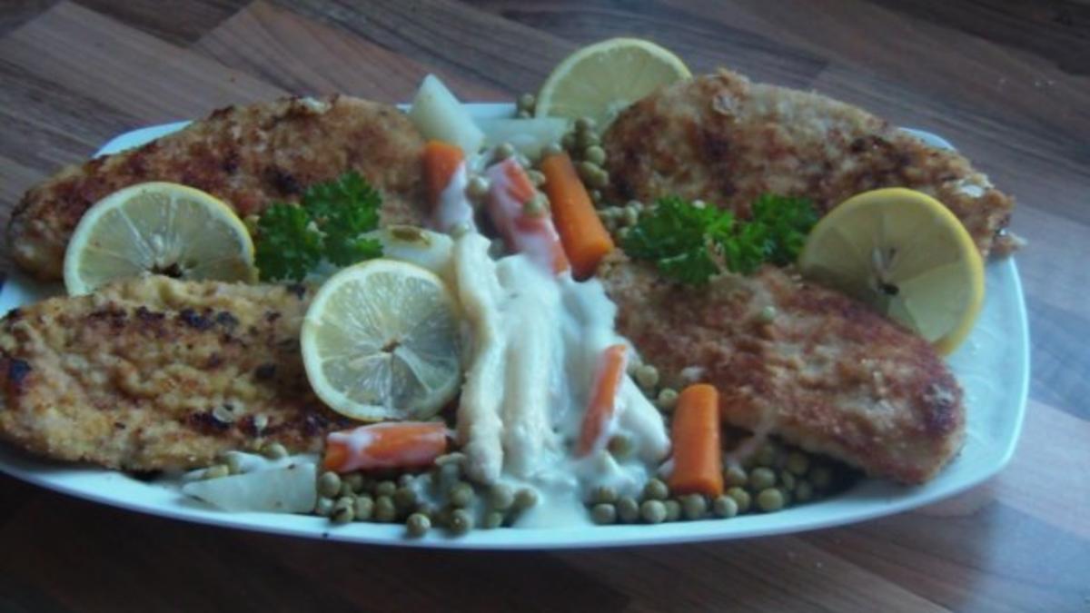 Schnitzel mit frischem Gemüse - Rezept