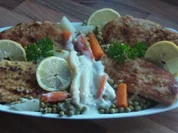 Schnitzel mit frischem Gemüse - Rezept